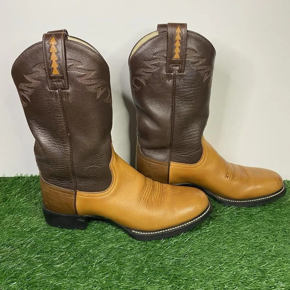 Ariat Women's Size 6 B ATS Pro Brown Leather Western Cowgirl Boots 17140 - Picture 11 of 15